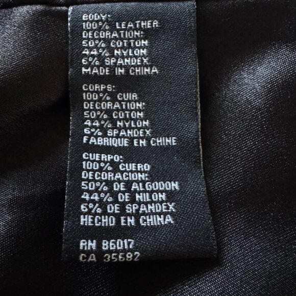 Vintage BEBE Black Leather Moto Jacket with Laceup Back and Peplum Skirt, Small - Picture 10 of 14